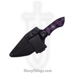 T.Kell Knives - WrtHgMaraGG - Warthog - Fixed Blade Knife - 80crv2 Nickle Boron Coated Trailing Point - G10 - Marauder Grenade Grip