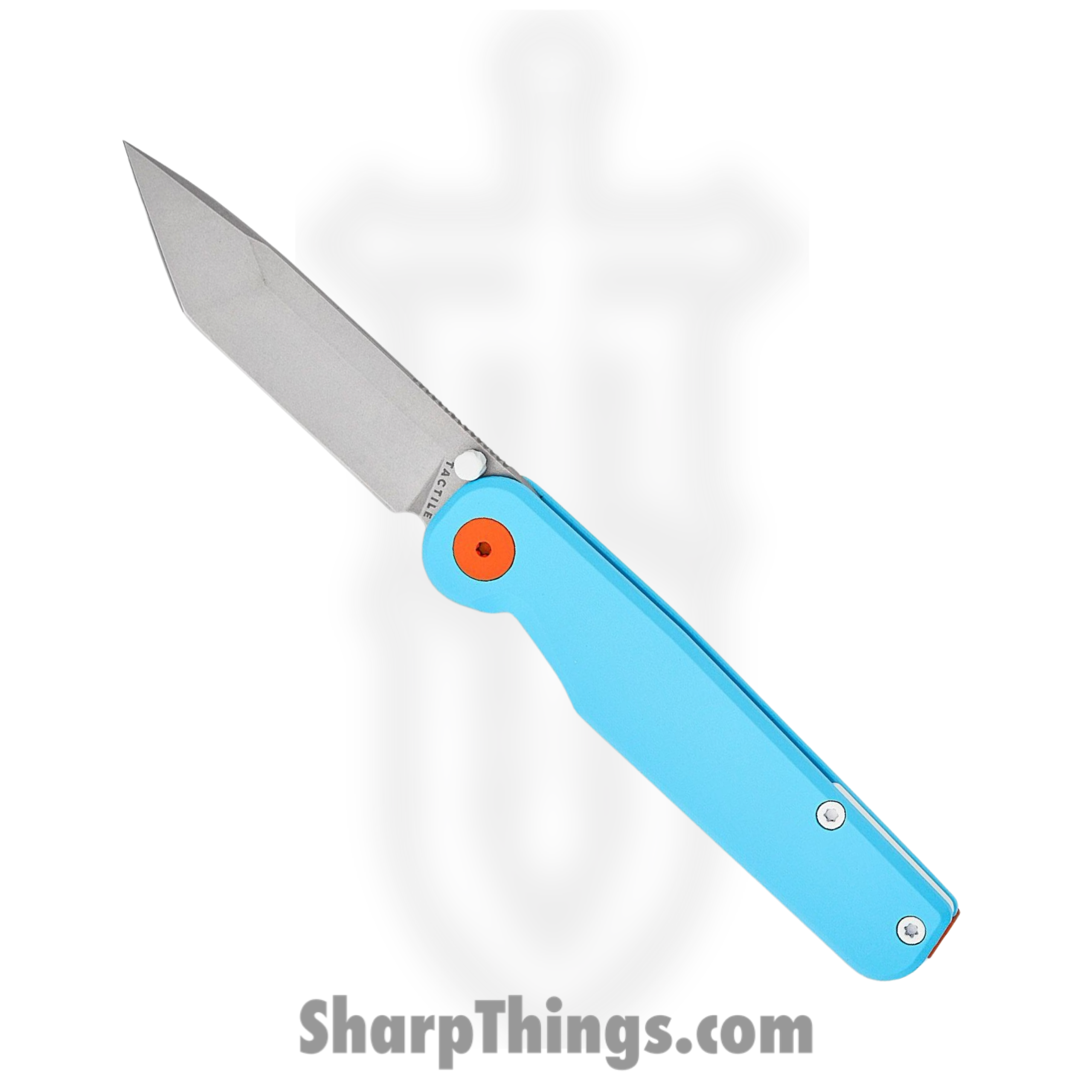 f8426b54-17a7-4d84-bee9-5107ac58f994_TKCRTMCTNGT_1-scaled-1.png Tactile Knife Co. - TKCRTMCTNGT - Rockwall GT - Folding Knife - CPM-Magnacut Stonewash Tanto - Cerakote Titanium - Blue - Image 1