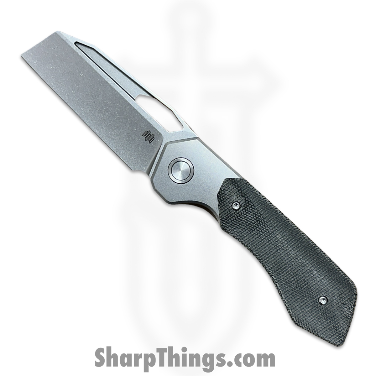 f878e218-54b3-428c-aed4-4be9b3eb7e39_HGKBLKMI_1.jpg High Grain Knives - HGKBLKMI - DeVille - Folding Knife - Magnacut Hollow Stonewash Wharncliffe - Ti Micarta - Black - Image 1