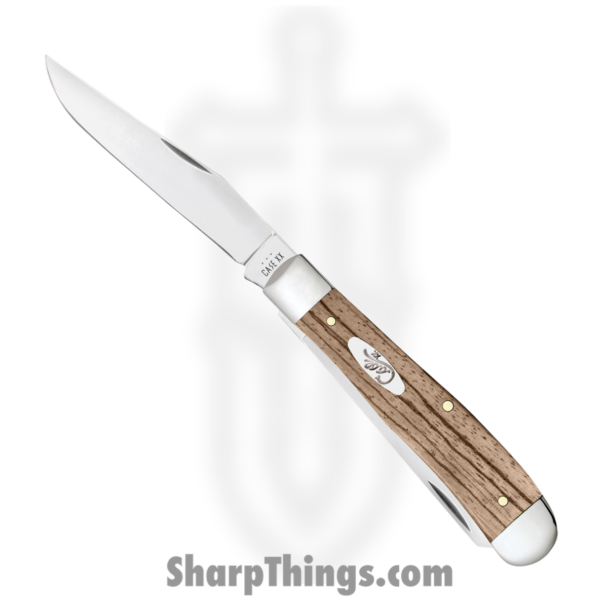 f8bdd9d0-7e73-446a-b4d0-bc9b07bd30df_CA25141_1.jpg Case Cutlery - CA25141 - Trapper - Folding Knife - Stainless Polished Clip/Spey - Smooth Natural Zebra Wood - Brown - Image 1
