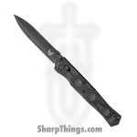 Benchmade - 391BK - SOCP Tactical - Folding Knife - D2 Coated Spear Point - CF-Elite - Black