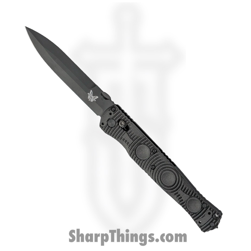 f93686c4-548b-4426-8fe7-7f42b390607d_391BK_1.jpg Benchmade - 391BK - SOCP Tactical - Folding Knife - D2 Coated Spear Point - CF-Elite - Black - Image 1