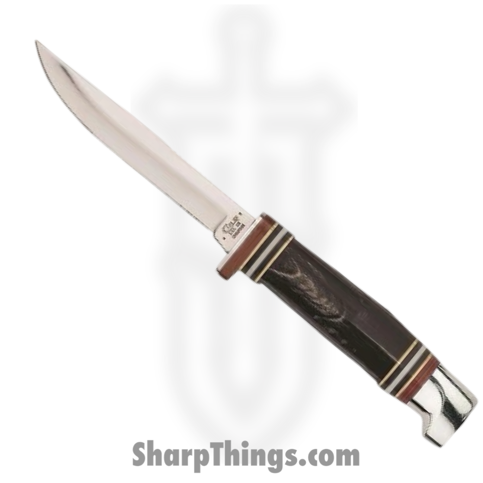 f95c52dd-440f-45b3-b1eb-022ae3a5620a_CA17916_1.png Case Cutlery - CA17916 - Buffalo Horn Mini Finn Hunter - Fixed Blade Knife - Tru-Sharp Stainless Steel - Jigged Buffalo Horn Handle - Image 1