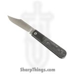 Jack Wolf Knives - BIGBR-02-FC-BLK-DUN - Big Bro Jack - Folding Knife - S90V Satin Clip Point - FatCarbon - Black Dunes
