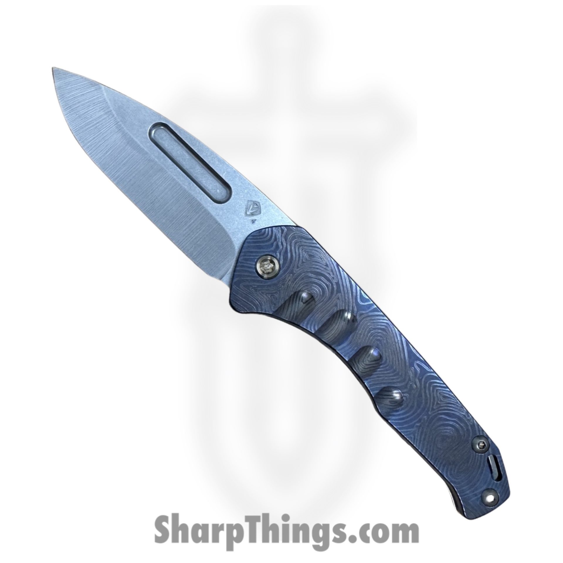 fa046e2c-4f47-4fb2-a8f5-f6ab90aedd6c_MK2084TD-01TM-T1C1-Q4_1.jpeg Medford Knife and Tool - MK2084TD-01TM-T1C1-Q4 - Praetorian Slim - Folding Knife - S45VN Tumbled Drop Point - Titanium - Tumbled Timascus - Image 1