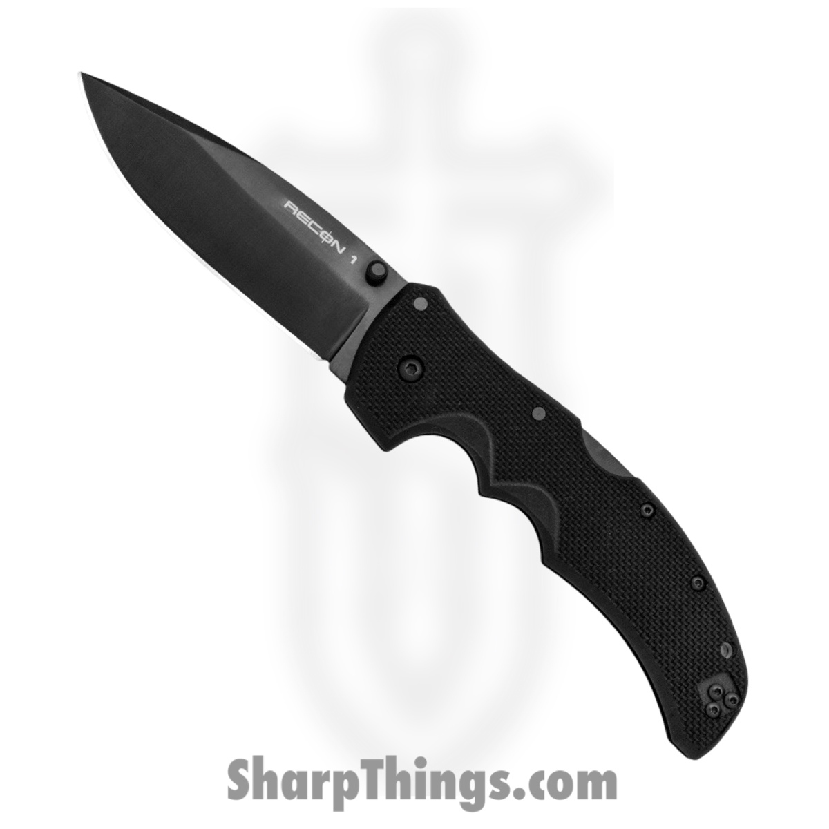 fa311b35-f2cf-4bcf-9bfe-ff05b53f9b3e_CS27BS_1.jpg Cold Steel - CS27BS - Recon 1 - Folding Knife - CPM S35VN Coated Spear Point - G10 - Black - Image 1