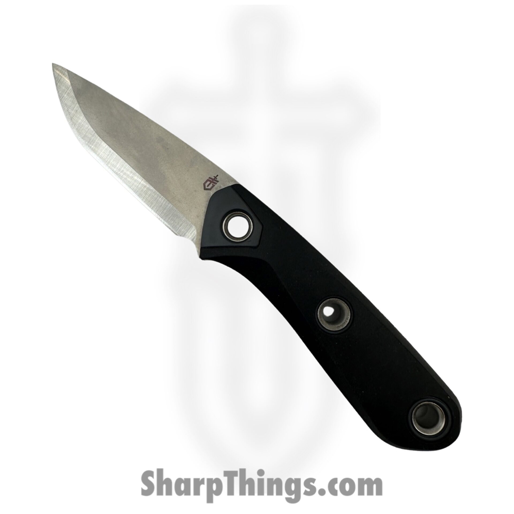 fa3344bb-56ad-40ae-a756-d42738d18497_30-001659_1.jpg Gerber - 30-001659 - Principle - Fixed Blade Knife - 420 HC Stonewash Drop Point - Rubber overmold - Black - Image 1
