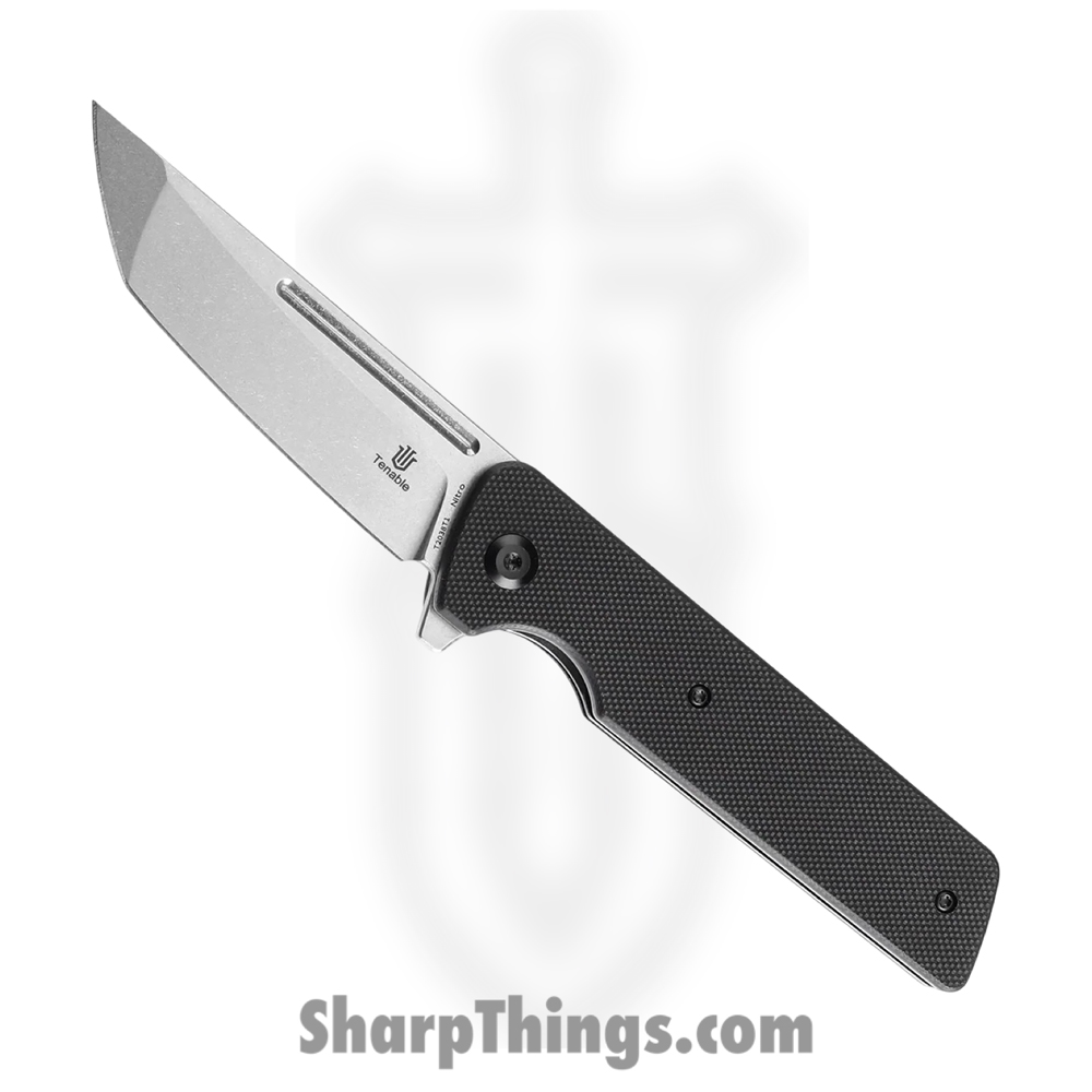 fa7d9648-cb33-4916-94a2-0d2d11c84277_T2038T1_1.jpg Tenable Knives - T2038T1 - Anomaly - Folding Knife - Nitro-V Stonewash Tanto - G10 - Black - Image 1