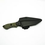 T.Kell Knives - TRidgeODGG - Taylors Ridge - Fixed Blade Knife - 80CRV2 Nickle Boron Coated Drop Point - G10 - OD Green Standard Grenade Grip