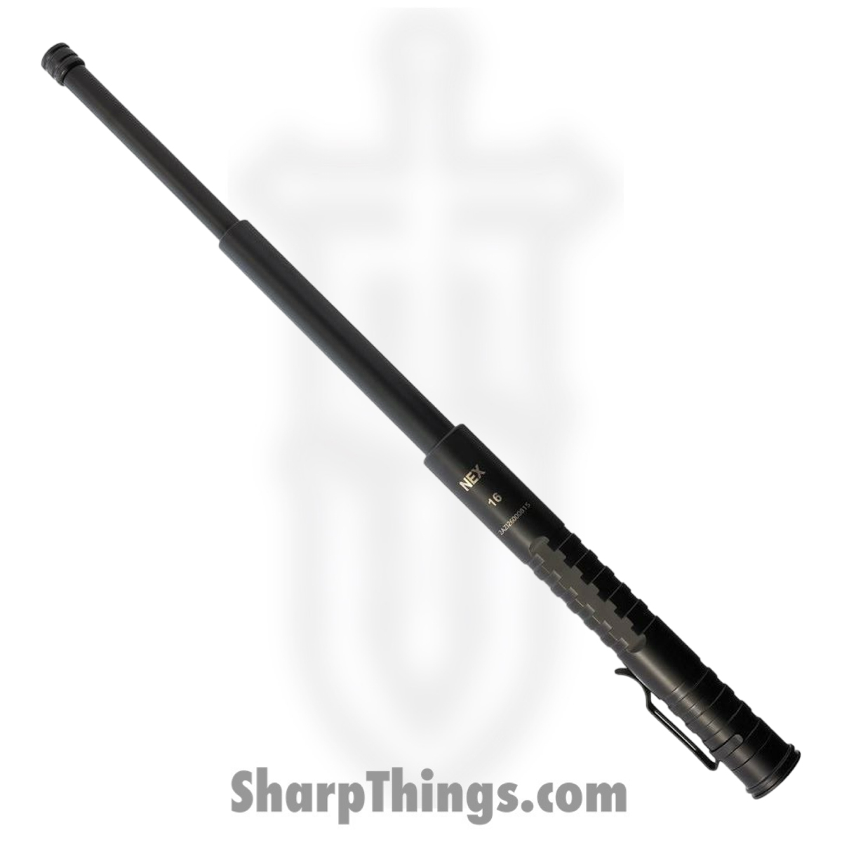 fb67eb73-d9cc-4416-92e0-facac0b75aed_NXN16CS_1.jpg NexTorch - NXN16CS - 16 inch Walker Steel Baton - 42CrMo and TPE Rubber - Black - Image 1