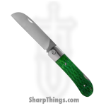 QSP - QS128B - Worker - Folding Knife - Bohler N690 Satin Sheepsfoot - Bone - Green
