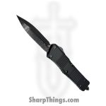 Microtech - 142-16DLCTSH - Combat Troodon Shadow Series - OTF Auto - Damascus Black Dagger - 6061-T6 Aluminum - Black