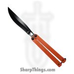 VOC - BK170 - Butterfly Knife - Balisong - 440 SS Coated Drop Point - G10 - Orange