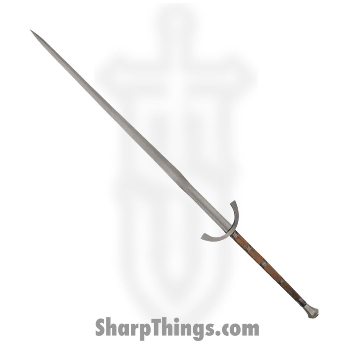 fc290f25-3bc4-40ee-be61-74d97f09a88c_BT2704_1.jpg Battle Tested - BT2704 - Great Sword - Fixed Blade Knife - Carbon Steel Polished - Wire Wrapped Wood - Brown - Image 1