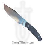 GiantMouse - GMF4-DB-SATIN - GMF4-DB - Fixed Blade Knife - N690 Satin Clip Point - Canvas Micarta - Double Black