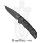 Hogue Knives - HO24376 - Deka - Folding Knife - CPM-Magnacut Black Cerakote Clip Point - Polymer Scales - Black