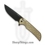 ProTech - 2024BSATMO2 - Blade Show Mordax - Folding Knife - Magnacut DLC Drop Point - AluBronze Gridlock - Bronze