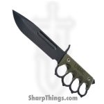 1881 Knife Works - MMS038 - US 2024 - Fixed Blade Knife - 1095 Cro-Van Coated Drop Point - G10 - OD Green