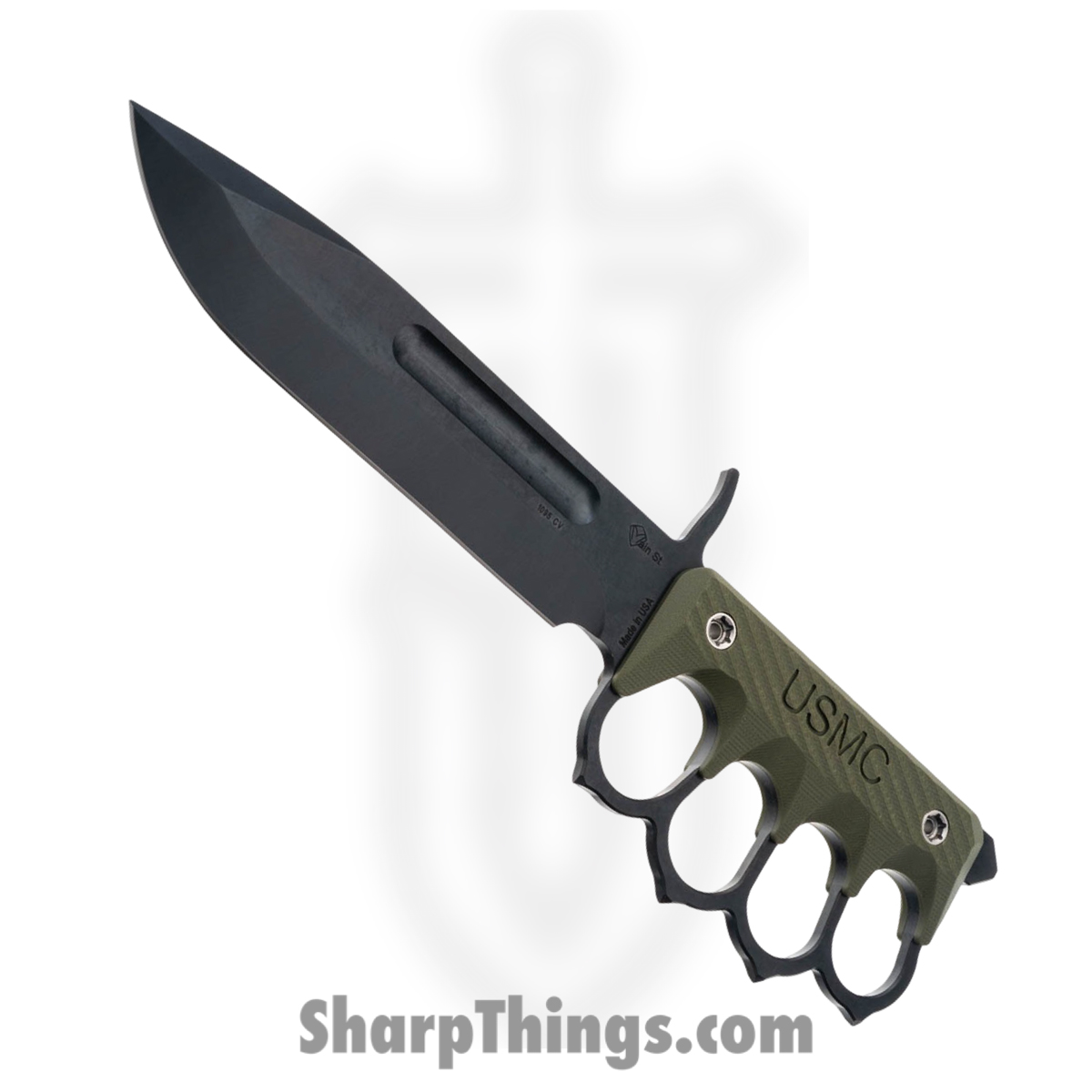 fcdeedea-bb24-4a02-a639-bfab0f508e5d_MMS038_1.jpg 1881 Knife Works - MMS038 - US 2024 - Fixed Blade Knife - 1095 Cro-Van Coated Drop Point - G10 - OD Green - Image 1