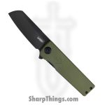 Kubey - KUB317C - Sailor - Folding Knife - AUS-10A Stonewash Sheepsfoot - G10 - OD Green