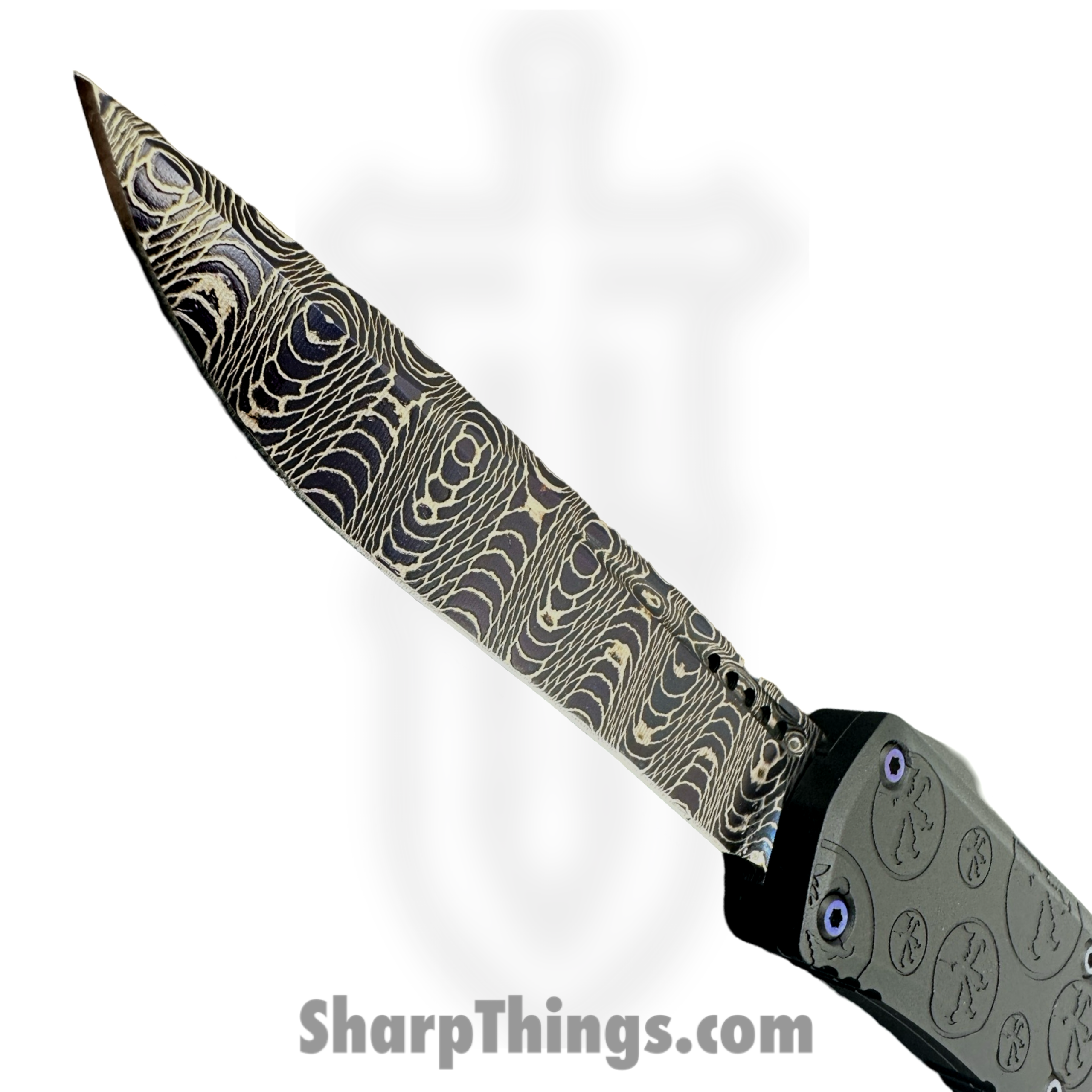 fddb9035-c911-4ce9-8d4c-fcdb41a6dff6_1705M-16MS1_12-scaled-1.png Microtech - 1705M-16MS1 - Mini Hera Signature Series - OTF Auto - Vegas Forge Blued Spirograph Damascus Recurve - Claw Burst Aluminum - Black - Image 1