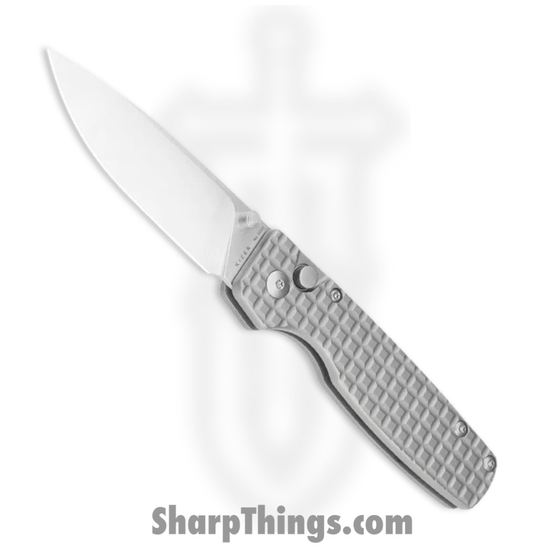 fdfe7256-1a7c-4f79-be3c-4d66cd66a9c9_KI4605A1_1.jpg Kizer Cutlery - KI4605A1 - Original XL - Folding Knife - S35VN Stonewash Drop Point - Titanium - Gray - Image 1