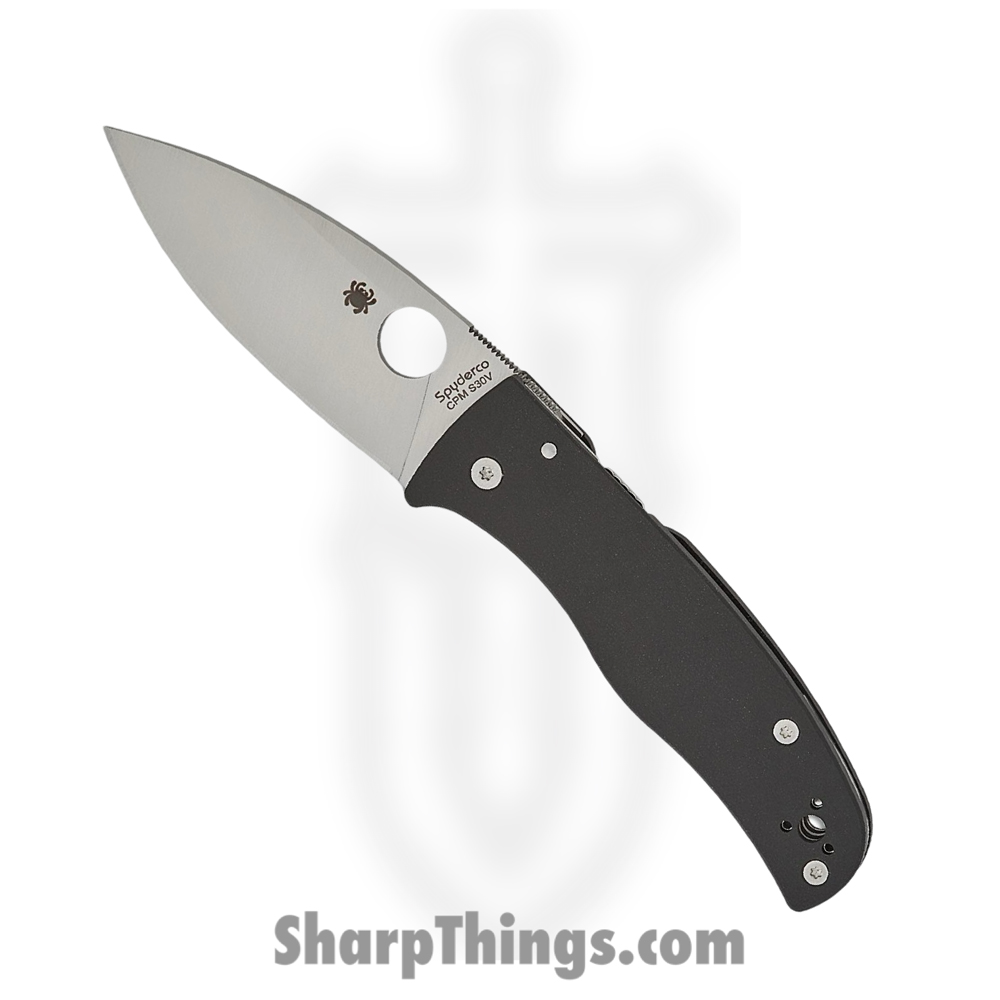 fe243418-6246-4b2a-af86-54d2e7be5ae4_SC263GP_1.jpg Spyderco - SC263GP - Bodacious - Folding Knife - S30V Satin Leaf-Shaped - G10 - Black - Image 1