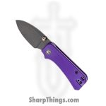 Civivi - CIVC19068S4 - Baby Banter Linerlock - Folding Knife - Nitro-V Black Stonewash Spear Point - G10 - Purple