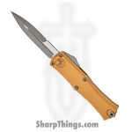 Microtech - 1701M-10APTA - Mini Hera II - OTF Auto - M390MK Apocalyptic Bayonet - Aluminum - Tan