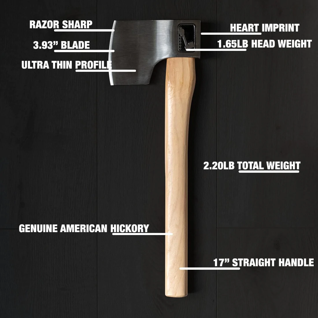 fe6c515f-4a64-4b34-8958-de20a90f0795_WATL007S_1.webp World Axe Throwing League - WATL007S - Queen of Hearts Throwing Axe - 1045 Carbon Steel - American Hickory - Square - Image 1