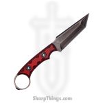 T.Kell Knives - NtHwkRdDnGG - Nighthawk CG - Fixed Blade Knife - 80crv2 Nickle Boron Coated Rev Tanto - G10 - Red Dawn Grenade Grip