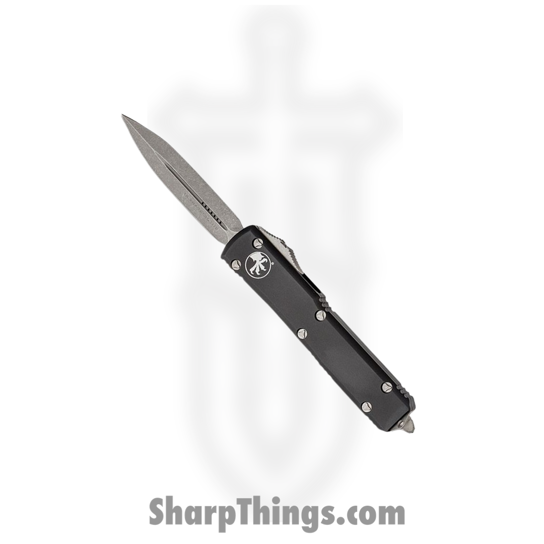 fe79bd5f-c6ad-4be0-910c-1291404e03bd_122-10AP_1.png Microtech - 122-10AP - Ultratech D/E Apocalyptic - OTF Auto - Bohler M390 Apocalyptic Dagger - 6061-T6 Aluminum - Black - Image 1