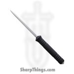 Bastinelli Creations - BAS217B - Ice Scream Ice Pick - Fixed Blade Knife - HDL420 Satin Spike - Aluminum - Black