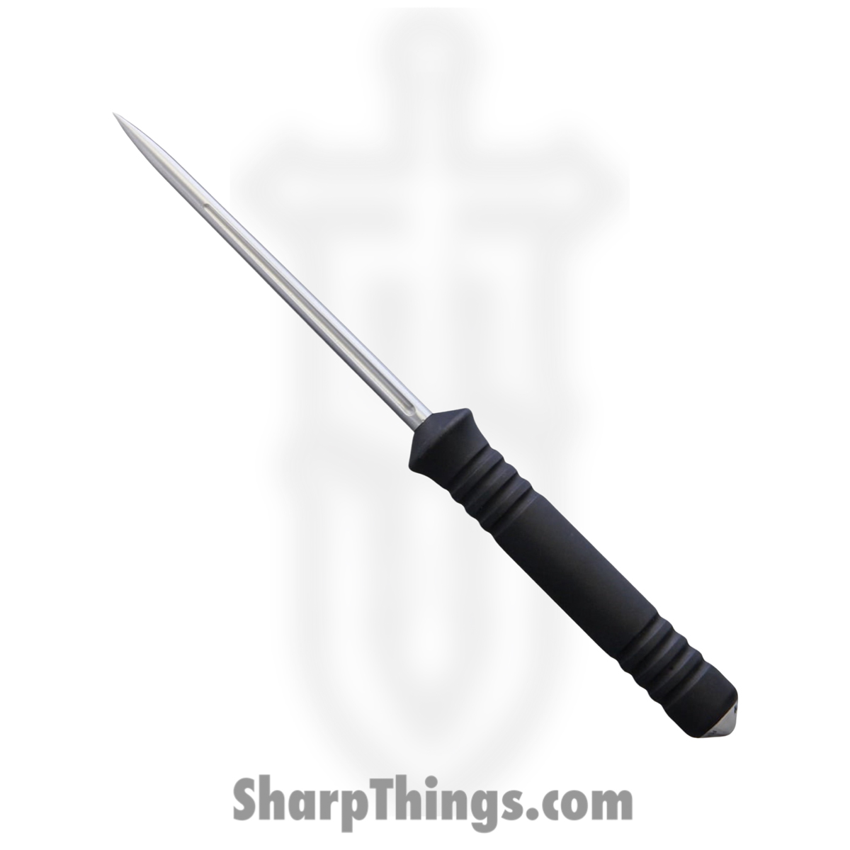 febd1975-70a2-47a1-9a49-e84ac27365a8_BAS217B_1.jpg Bastinelli Creations - BAS217B - Ice Scream Ice Pick - Fixed Blade Knife - HDL420 Satin Spike - Aluminum - Black - Image 1