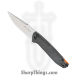Boker Magnum - BOM01SC719 - Border Forest - Folding Knife - 440A Satin Clip Point - Canvas Micarta - Black