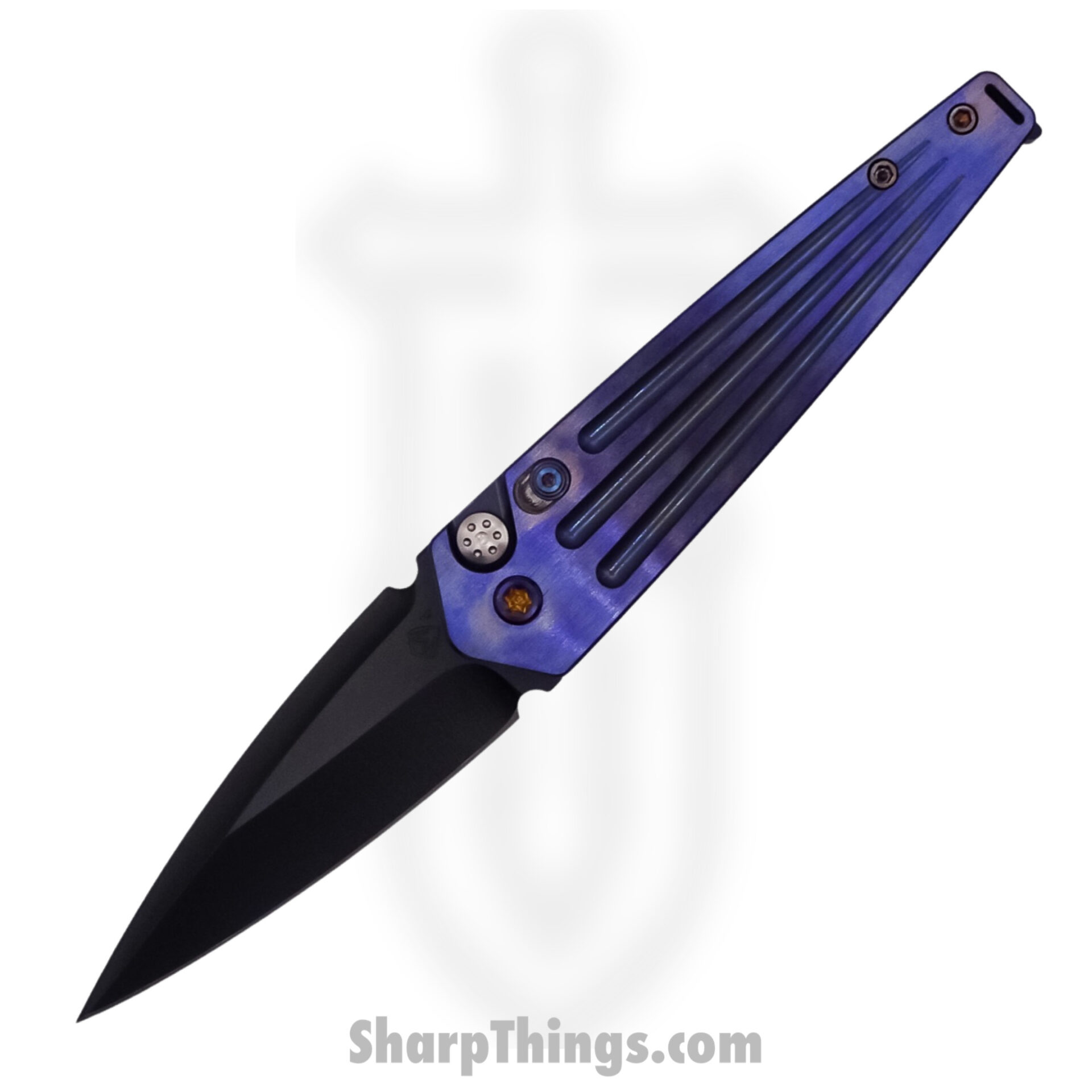 ff3bb55b-99b4-4ae2-8ce1-14d17f0e736f_MK2094PQ-38PV-TFCF-BP_1.jpg Medford Knife - MK2094PQ-38PV-TFCF-BP - Nosferatu Auto - S45VN PVD Blade - Violet - Image 1