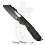 Sparrow Knife Co. - SKCSTRXV1 - Strix R2 Midnight - Folding Knife - Magnacut Coated Wharncliffe - Titanium/FatCarbon - Black