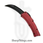 Heretic Knives - H060-6A-RED - ROC - OTF Auto - Magnacut DLC Hawkbill - Aluminum - Red