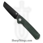Bestech Knives - BTKG31B2 - Sledgehammer Linerlock - Folding Knife - D2 Black Stonewashed Tanto - Micarta - Green