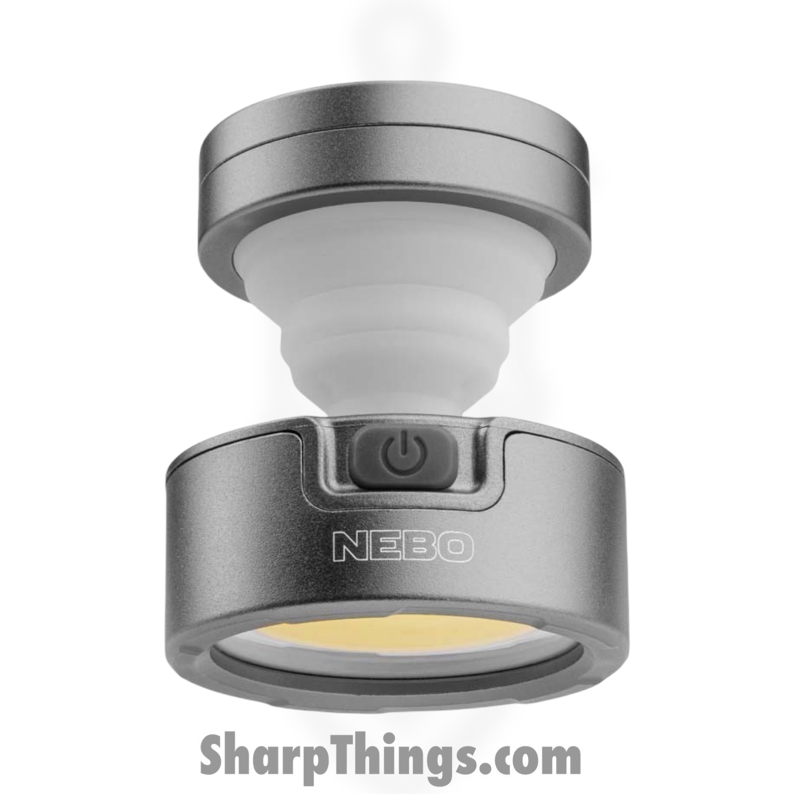 044435922858.jpg Nebo - NEB-LTN-0013 - Poppy Puck - Aluminum - Light Gray - Image 1