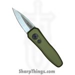 Kershaw - KS7500OL - Auto Launch 4 Button Lock - Automatic Knife - CPM 154 Satin Spear Point - Aluminum - OD Green