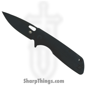 Klaken Knives - B04-Bk-Bk - Grani - Folding Knife - D2 Coated Drop Point - G-10 - Black
