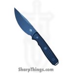 Klaken Knives - Z069-BK-BK - Apex - Fixed Blade Knife - 14C28N Blackwash Drop Point - G10 - Black