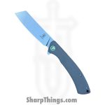 Buckshot Knives - PBB10DE - Model 10 - Folding Knife - D2 Stonewash Cleaver - G10 - Tan