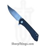 Buckshot Knives - PBB28BK - Model 28 - Folding Knife - D2 Satin Clip Point - G10 - Black