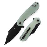 Klaken Knives - K01-JD-BK - Specter - Folding Knife - D2 Coated Clip Point - G10 - Jade