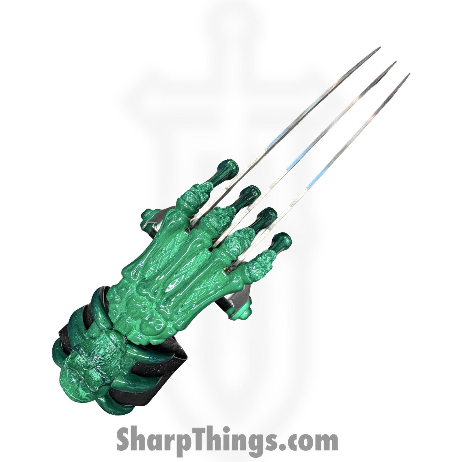 703610409316.jpg VOC - HK-1551-GN - Death Skull Claw - 9 Inch Blades - Green - Image 1