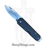 Bear & Son - BC110BK - Large Slip Joint - Folding Knife - Carbon Steel Satin Drop Point - Aluminum - Black