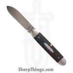 Jack Wolf Knives - EQEND-CAMO - Equal End - Folding Knife - 14C28N Drop Spear - Camocarbon 80's - Camo