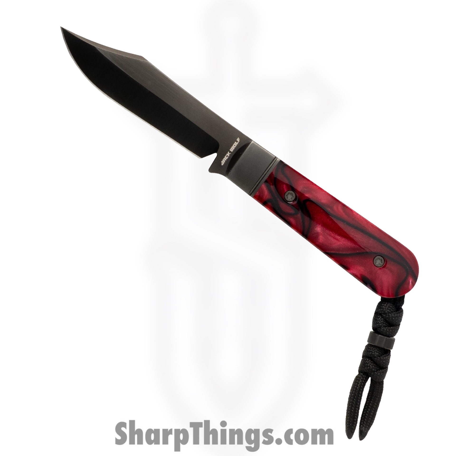 749666543512.jpg Jack Wolf Knives - BACKW-FX-01-KIR-TRU-BLD - Backwoods FIXedc - Fixed Blade Knife - S90V DLC Clip Point - Kirinite - True Blood - Image 1